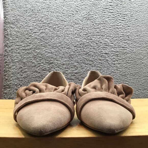 Sole Society Kamber Ruffle Flats Dark Pink 8 - Picture 4 of 7